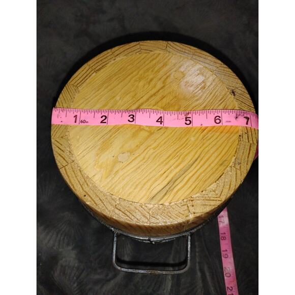 Hand Made wooden barrel piggy bankwood-burned or engraved Hourse design - Picture 8 of 10